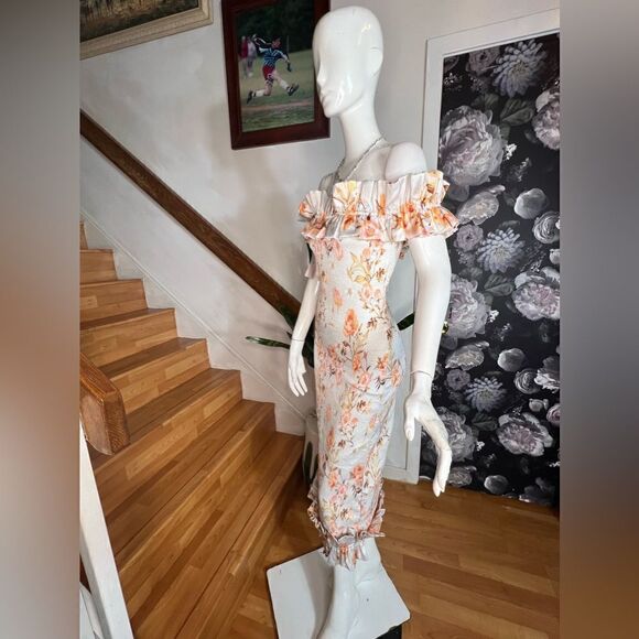 BHLDN The Lilac Dress in Cedar Rose Print/ size 4 - Picture 6 of 7